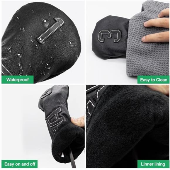 Golf Club Head Covers,USA Golf Driver Headcover Fariway Wood Covers Hybrid - Picture 3 of 7